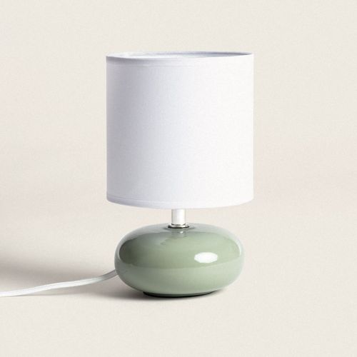 Lampe À Poser Céramique Ava Vert Céladon