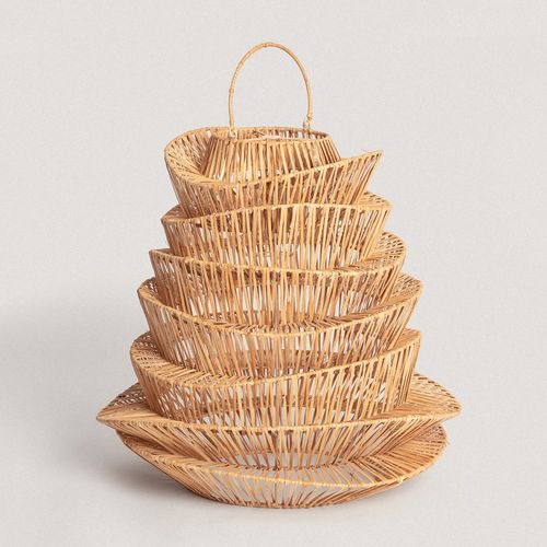 Abat-Jour Suspension Rotin Halima Ø570 Mm Iluzzia Naturel