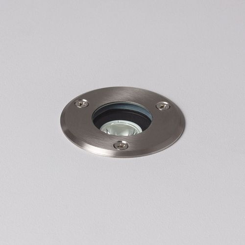 Spot Led Extérieur 3w Inox Encastrable Au Sol Blanc Chaud 3000k