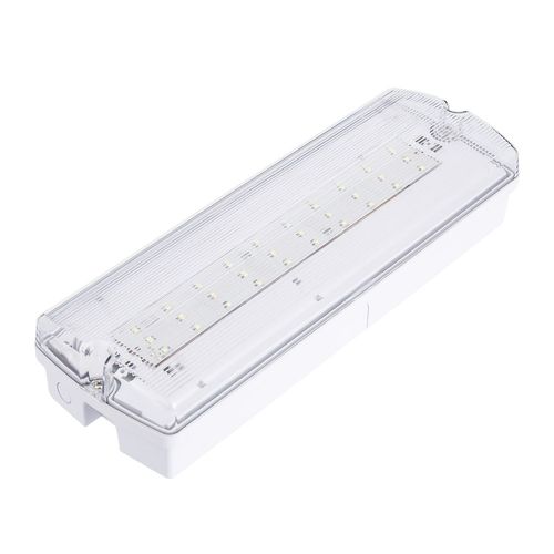 Balise De Secours Led En Saillie 200lm Permanent/Non Permanent Ip65 3 W