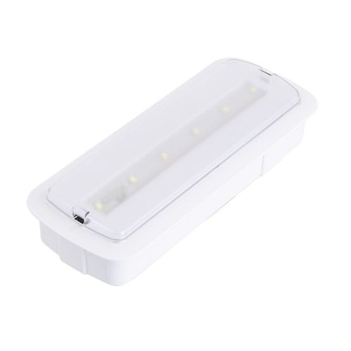 Balise De Secours Led Encastrable/En Saillie 200lm Éclairage Permanent/Non Permanent Coupe 246x84 Mm 3 W