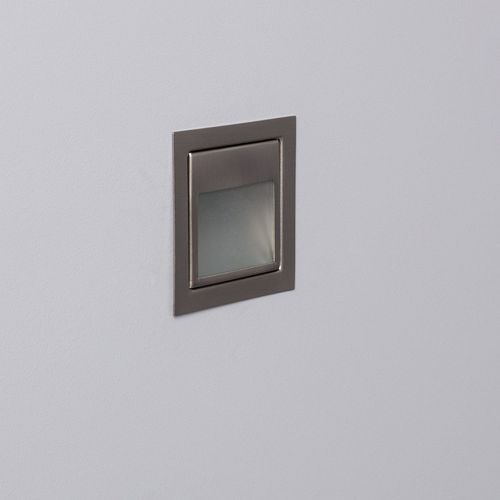 Balise Murale Led Encastrable 1.5w Larry Finition Acier Blanc Froid 5000k