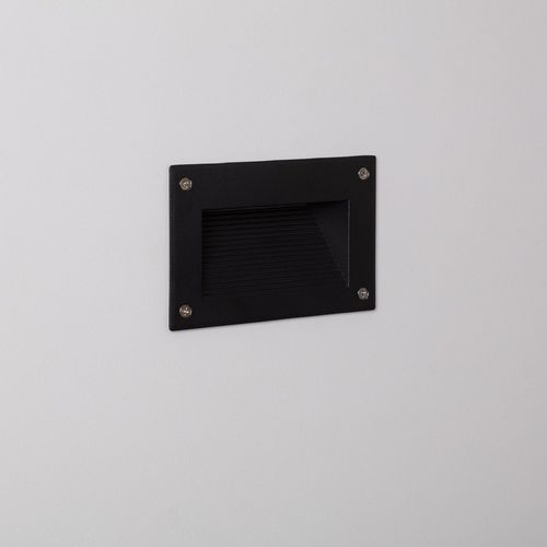 Balise Led Extérieure 3w Encastrable Au Mur Mystic Noire Blanc Chaud 3000k