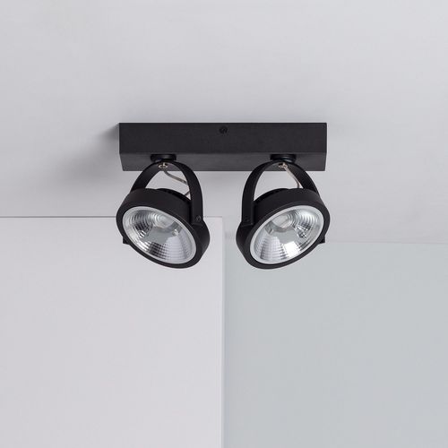 Spot Led 30w Cree En Saillie Orientable Ar111 Dimmable Noir Blanc Froid 5500k