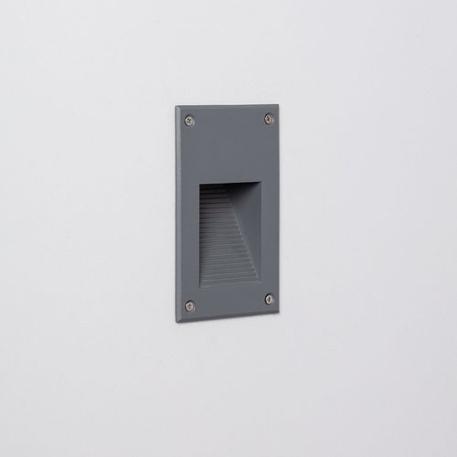 Balise Led Extérieure 3w Encastrable Au Mur Cooper Grise Blanc Froid 6000k