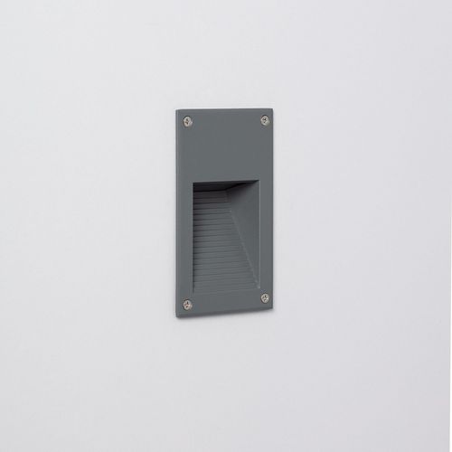 Balise Led Extérieure 3w Encastrable Au Mur Cooper Grise Blanc Chaud 3000k