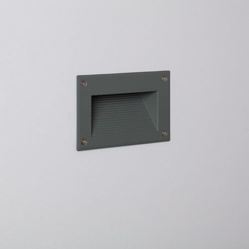 Balise Led Extérieure 3w Encastrable Au Mur Mystic Grise Blanc Chaud 3000k