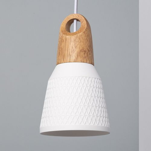 Suspension Céramique Et Bois Retilles