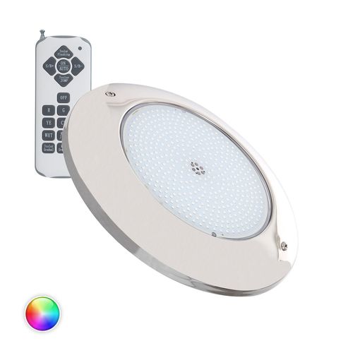 Spot Led Piscine En Saillie Inox Rgb Submersible 12v Ac Ip68 35w Oui Rgb