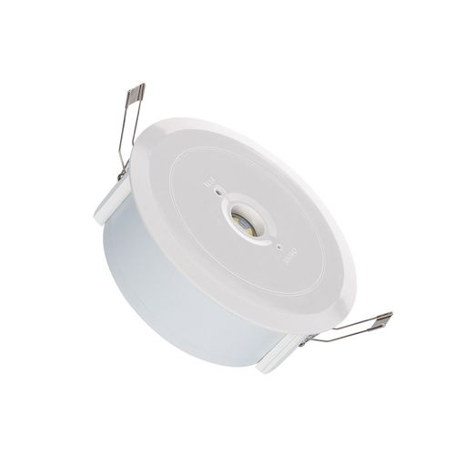 Éclairage De Secours Led En Saillie/Encastrable 120lm Lumière Permanente/Non Permanente 2.5w Coupe Ø136 Mm 2.5 W