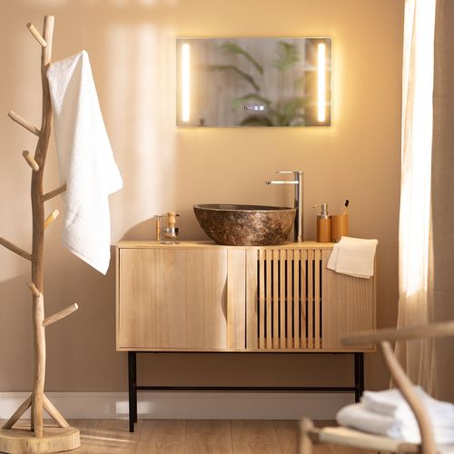Miroir Salle De Bain Avec Éclairage Led Anti-Buée Similan 40x70 Cm Sélectionnable (Chaud-Neutre-Froid)