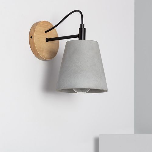 Lampe Murale Béton Luster Gris Pierre