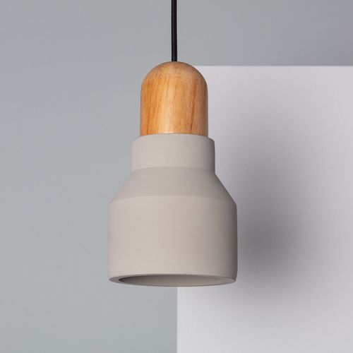 Suspension Ciment Et Bois Luster