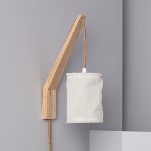 Lampe Murale Bois Et Métal Kanzu Naturel