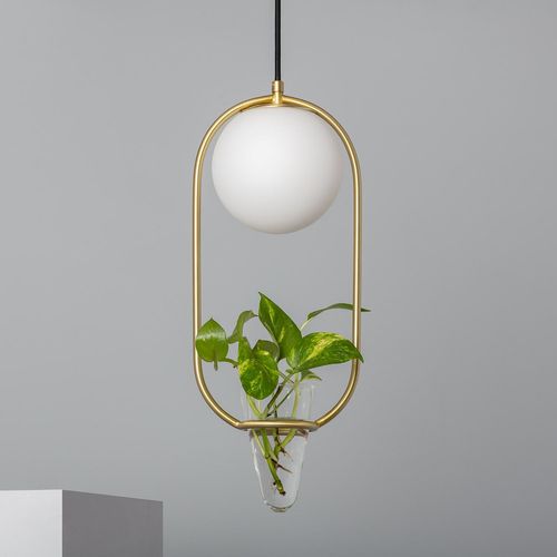 Suspension Métal Et Verre Moonlight Puncak 480 Mm