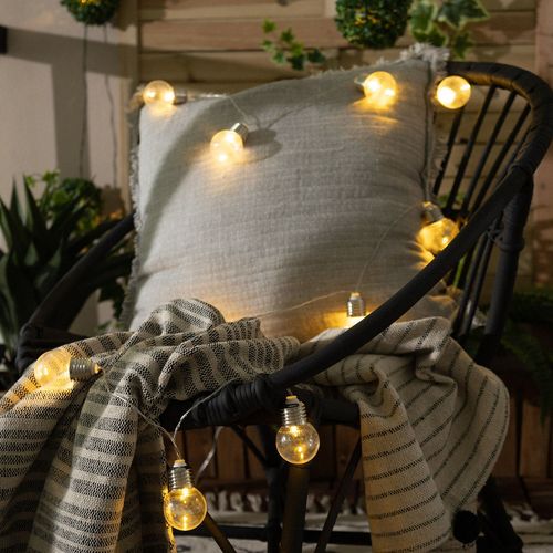 Guirlande D'ampoules Led Solaire Galilei 2m Blanc Chaud 3000k