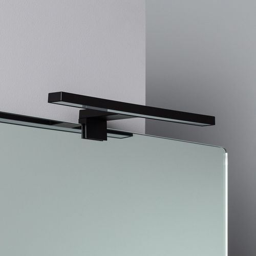 Applique Led Salle De Bain 5w Carl Noire Pour Miroir Blanc Neutre 4000k