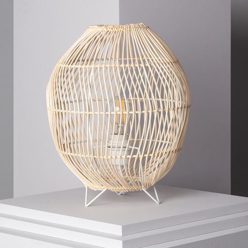 Lampe À Poser Rotin Sagra Naturel