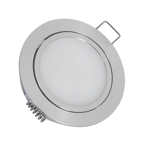 Downlight Led 3w 12v Dc Meuble Avec Connecteur Rapide Coupe Ø 63 Mm Orientable Blanc Chaud 2700k