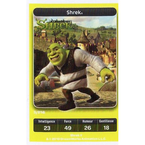Card Carrefour Dreamworks N°3/216 - Shrek