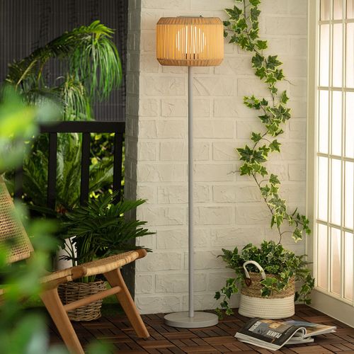 Lampadaire Led Extérieur Solaire Métal Nygala Naturel