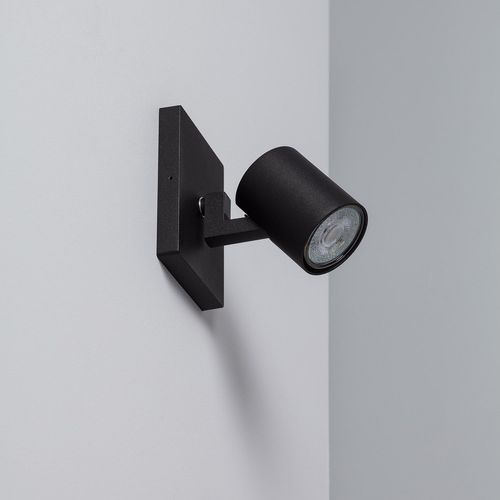 Spot À Douille En Saillie Orientable Aluminium Gylu À Ampoule Gu10 Noir