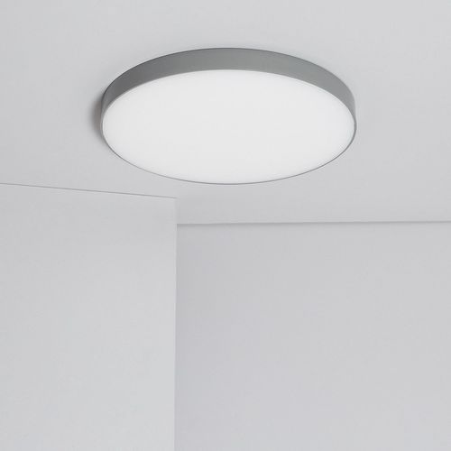 Plafonnier Led Extérieur Rond 24w Dimmable Ø220 Mm Gris