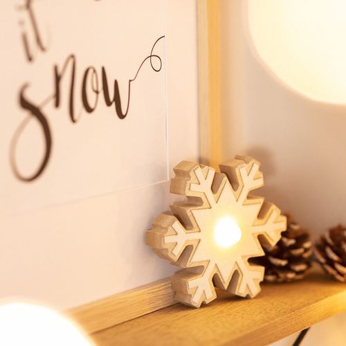 Flocon De Neige Led À Pile Naturel