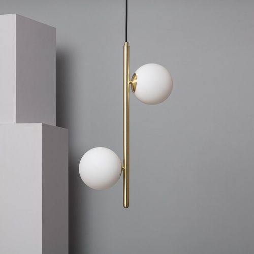Suspension Métal Et Verre Moonlight Double 150 Mm