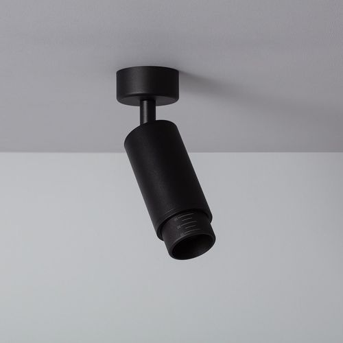 Spot À Douille En Saillie Ágata Multiangle 10-50º Pour Ampoule Gu10 Noir