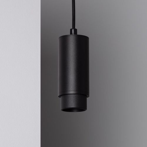 Suspension Aluminium Multiangle 10-50º Pour Ampoule Gu10 Noir