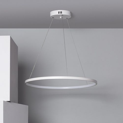 Suspension Led 20w Métal Cct Sélectionnable Ivalo Blanc