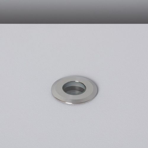 Spot Extérieur Led 1w Encastrable Au Sol 12v Dc Tiziano Blanc Neutre 4000k