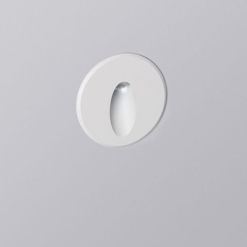 Balise Led Extérieure 3w Encastrable Au Mur Ronde Bombée Wabi Blanche Blanc Chaud 2700k