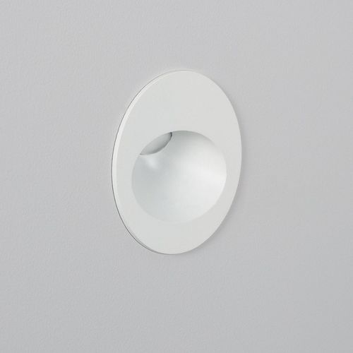Balise Extérieure Murale Led Encastrable 3w Ronde Coney Blanche Blanc Chaud 2700k