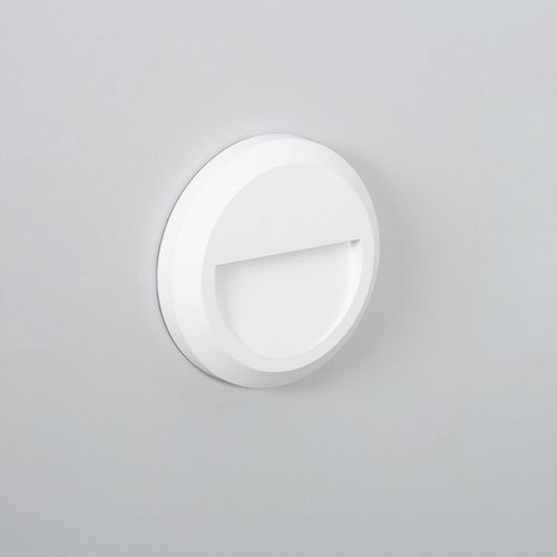 Balise Led Extérieure 1w En Saillie Au Mur Ronde Edulis Blanche Blanc Neutre 4000k