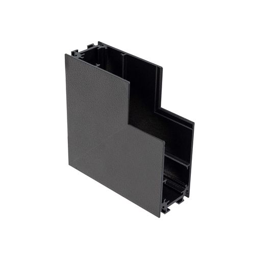 Raccord En L Vertical Pour Rail Magnétique En Saillie 20mm Noir
