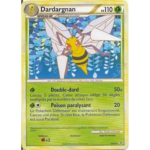 Dardargnan Niv.2 - Heartgold Soulsilver Déchainement - 110 Pv 12/95