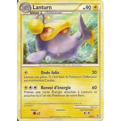 Lanturn Niv.1 - Heartgold Soulsilver Déchainement - 90 Pv 18/95