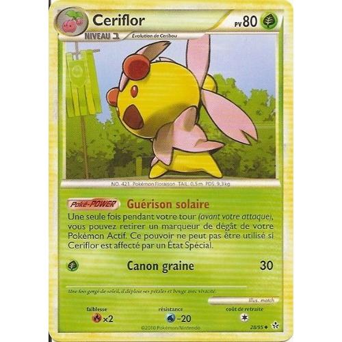 Ceriflor Niv.1 - Heartgold Soulsilver Déchainement - 80 Pv 28/95