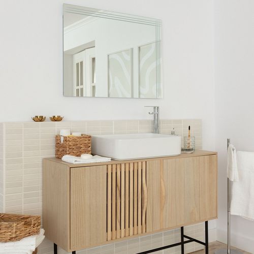 Miroir Salle De Bain Avec Éclairage Led Dinklage 60x80 Cm Blanc Froid 6000k