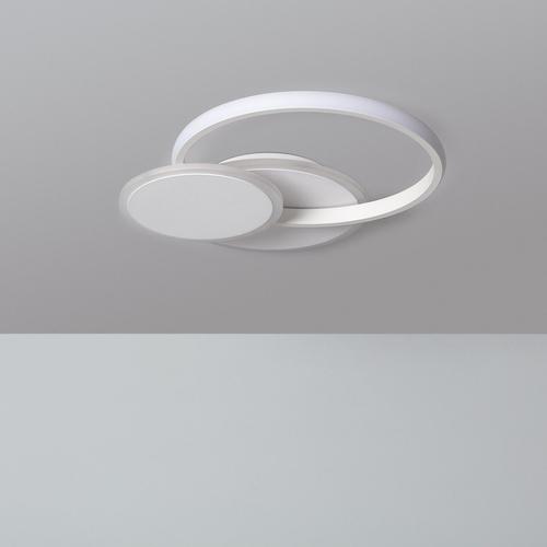 Plafonnier Led 30w Métal Eklips Berno Blanc Neutre 4000k