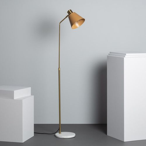 Lampadaire Aluminium Et Marbre Vinci Doré 350 Mm