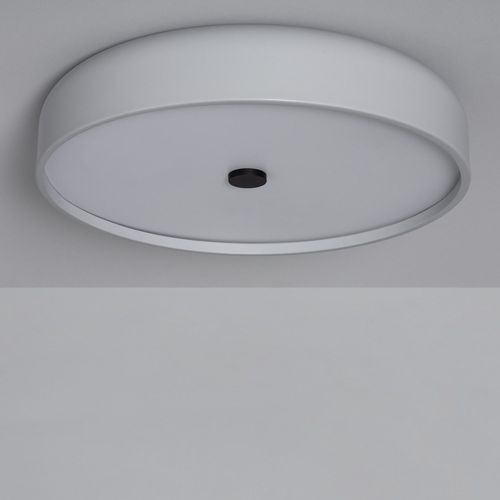 Plafonnier Led Rond Métal 30w Cct Sélectionnable Eyelight Ø450 Mm Gris