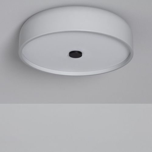 Plafonnier Led Rond Métal 24w Cct Sélectionnable Eyelight Ø350 Mm Gris