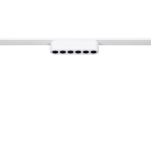Spot Linéaire Led 6w Cri90 (Ugr16) Blanc 120mm Pour Rail Magnétique Monophasé Extra-Plat 25mm 48v Blanc Chaud 2700k
