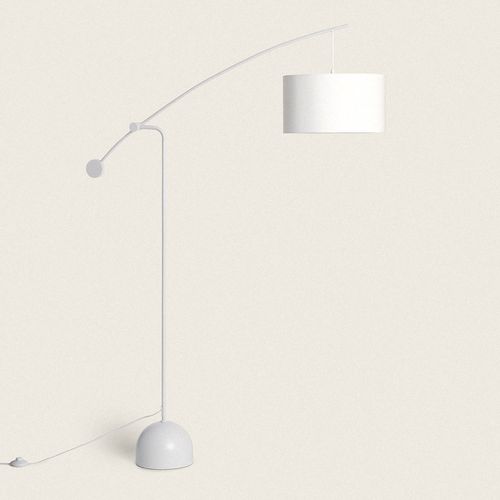 Lampadaire Métal Meetkunde Blanc
