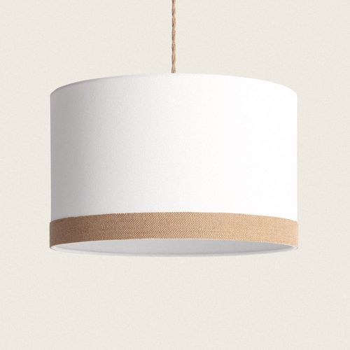 Suspension Tissu Naturel Leya Blanc