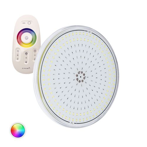 Ampoule LED Piscine Slim Submersible PAR56 RGBW 12V DC 20W IP68 Télécommande RF RGBW