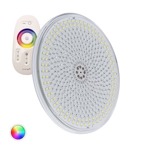 Ampoule LED Piscine Slim Submersible PAR56 RGBW 12V DC 35W IP68 Télécommande RF RGBW